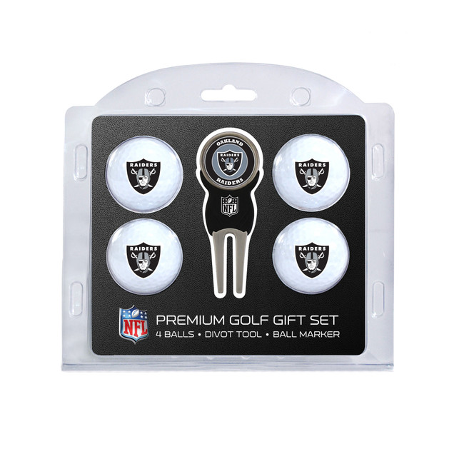 Las Vegas Raiders 4 Golf Ball And Divot Tool Set
