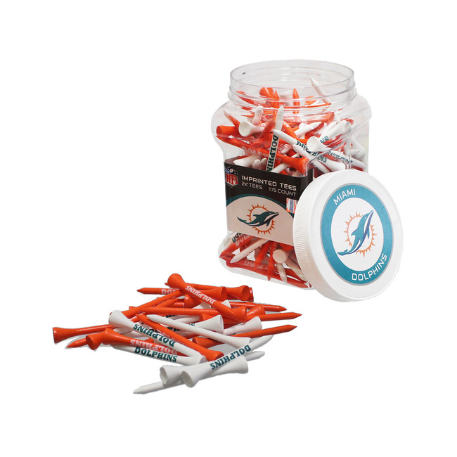 Miami Dolphins Jar Of 175 Golf Tees