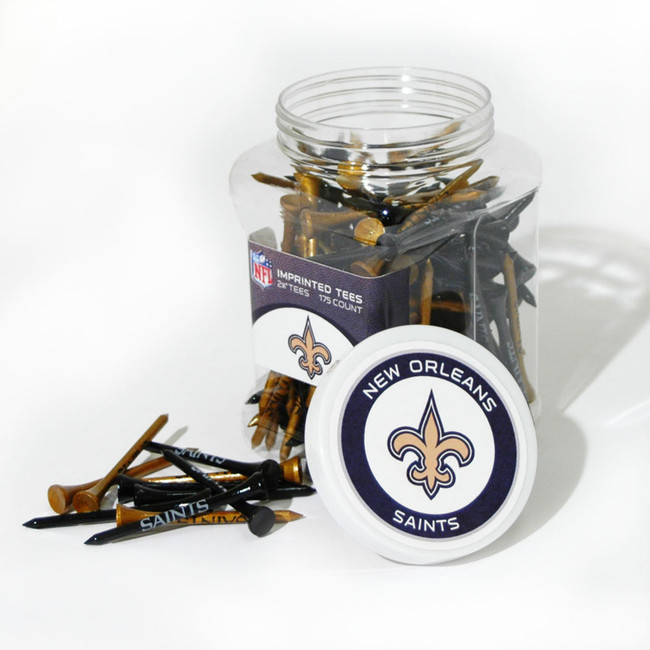 New Orleans Saints Jar Of 175 Golf Tees