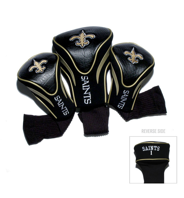New Orleans Saints 3 Pack Contour Head Covers