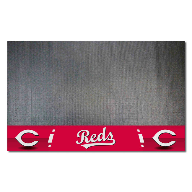 Cincinnati Reds Grill Mat 26"x42" "C Reds" Logo and "Cincinnati Reds" Wordmark