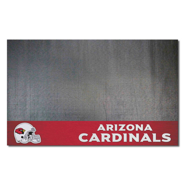 Arizona Cardinals Vinyl Grill Mat - 26in. x 42in. Cardinal Head Primary Logo & Wordmark