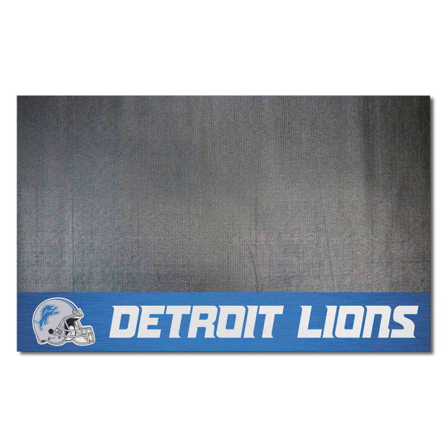 Detroit Lions Vinyl Grill Mat - 26in. x 42in. Lion Primary Logo & Wordmark