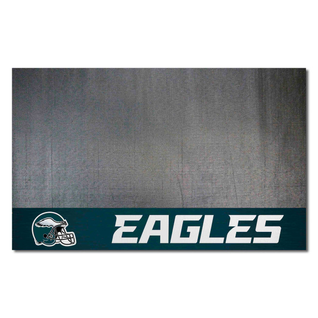 Philadelphia Eagles Eagles Vinyl Grill Mat - 26in. x 42in. Eagles Helmet Logo