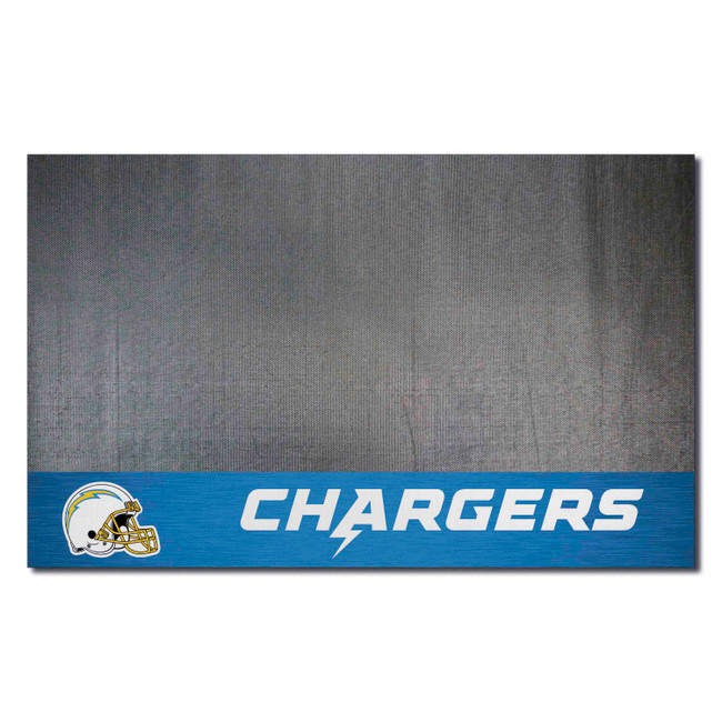 Los Angeles Chargers Vinyl Grill Mat - 26in. x 42in. Bolt Primary Logo & Wordmark
