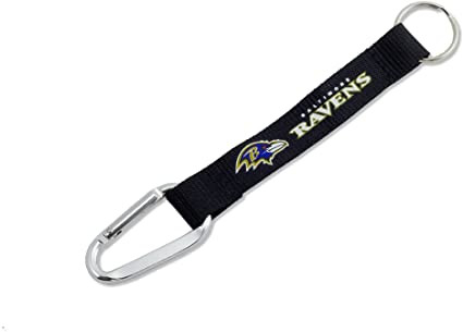 Baltimore Ravens Carabiner Lanyard Keychain ID Holder NFL Fan Accessory Keychain