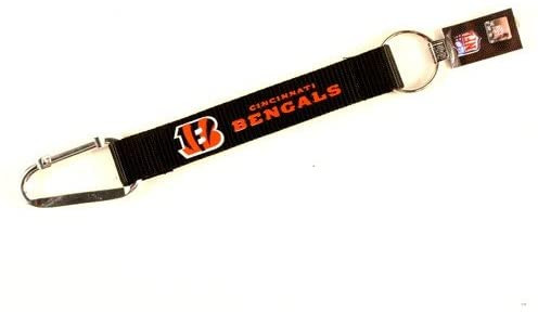 Cincinnati Bengals Carabiner Lanyard Keychain ID Holder NFL Fan Accessory Keychain