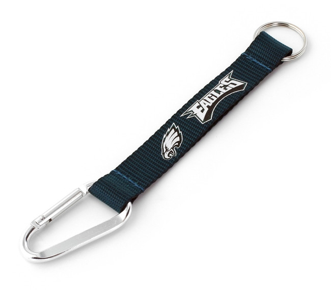 Philadelphia Eagles Carabiner Lanyard Keychain ID Holder NFL Fan Accessory Keychain