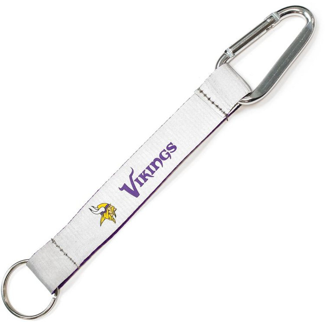 Minnesota Vikings Reflective Carabiner Lanyard Keychain ID Holder NFL Fan Accessory Keychain