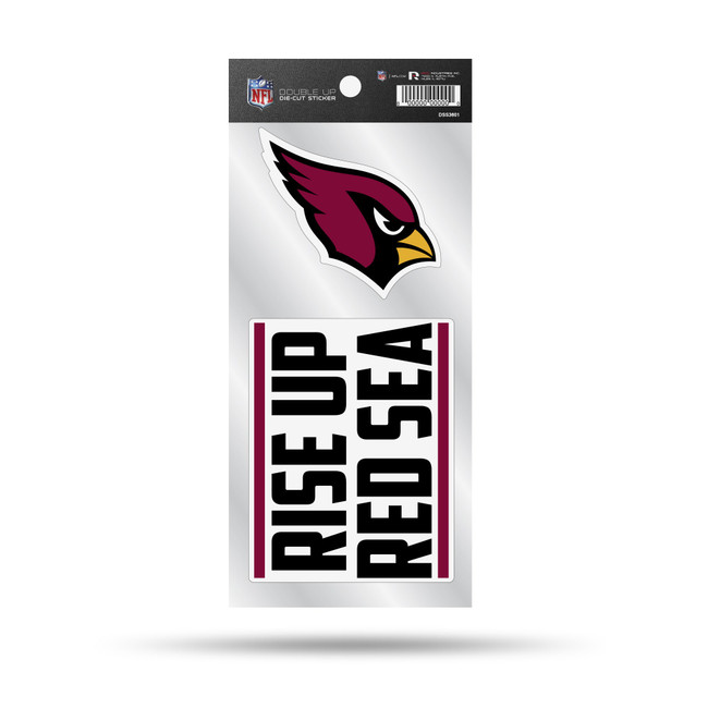 Arizona Cardinals Double Up Die Cut Sticker