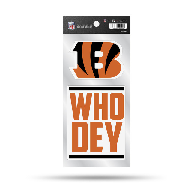 Cincinnati Bengals Double Up Die Cut Sticker