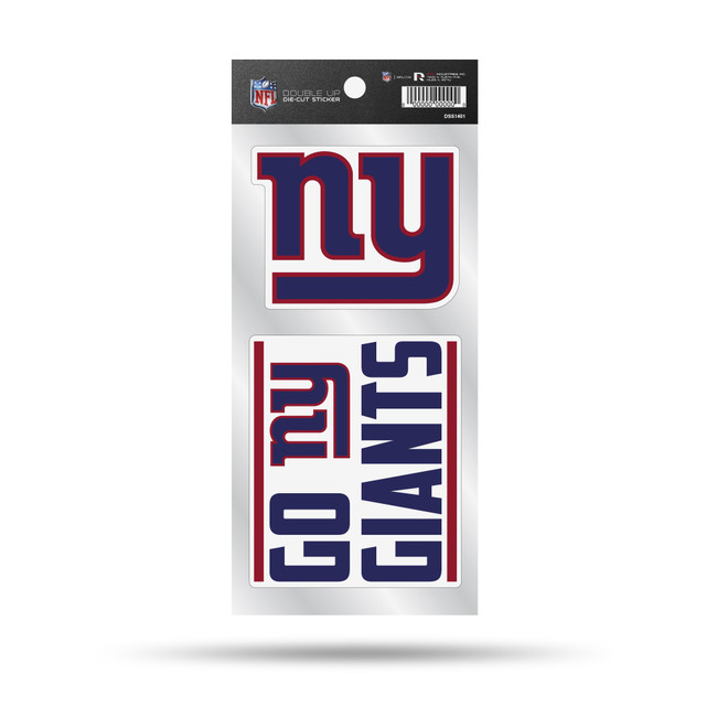 New York Giants Double Up Die Cut Sticker