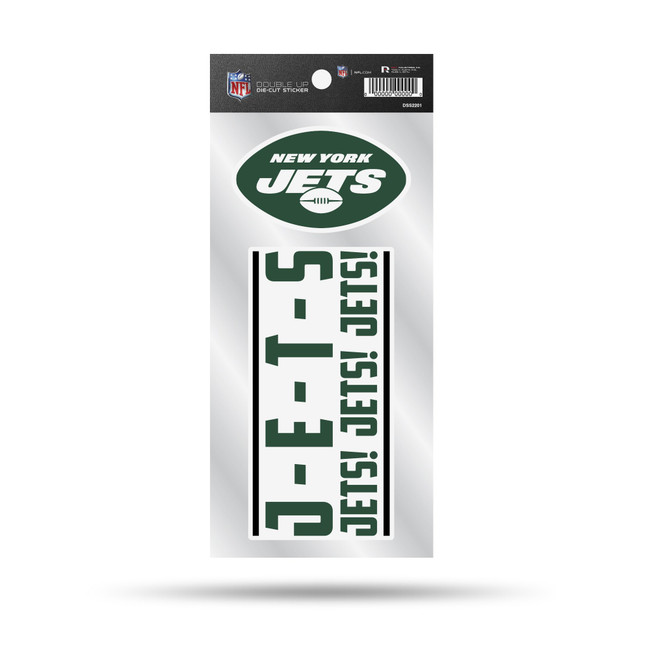New York Jets Double Up Die Cut Sticker