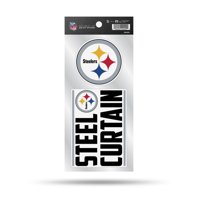 Pittsburgh Steelers Double Up Die Cut Sticker