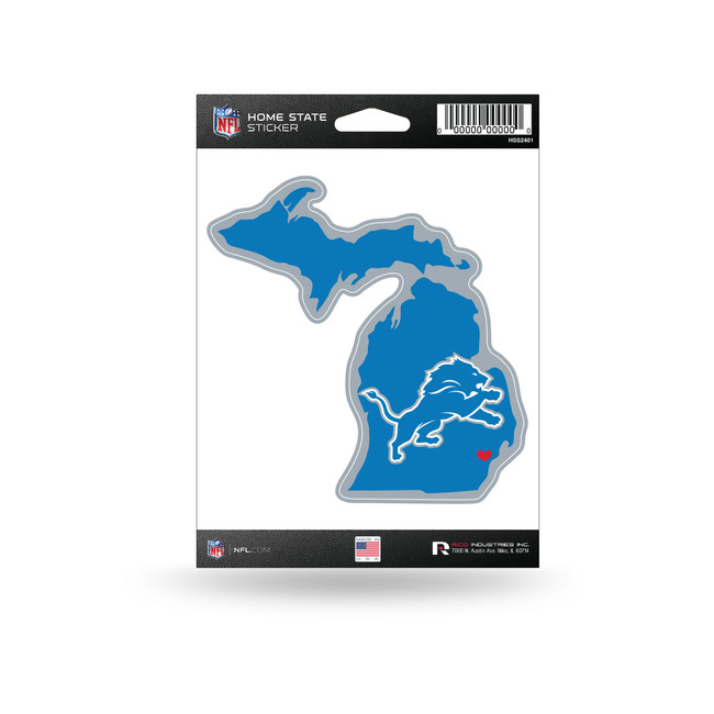 Detroit Lions Home State Sticker