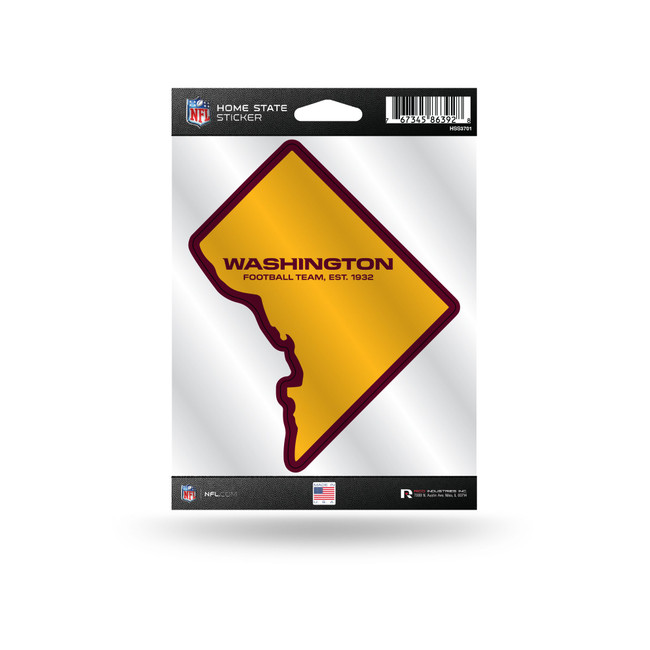 Washington Commanders Home State Sticker