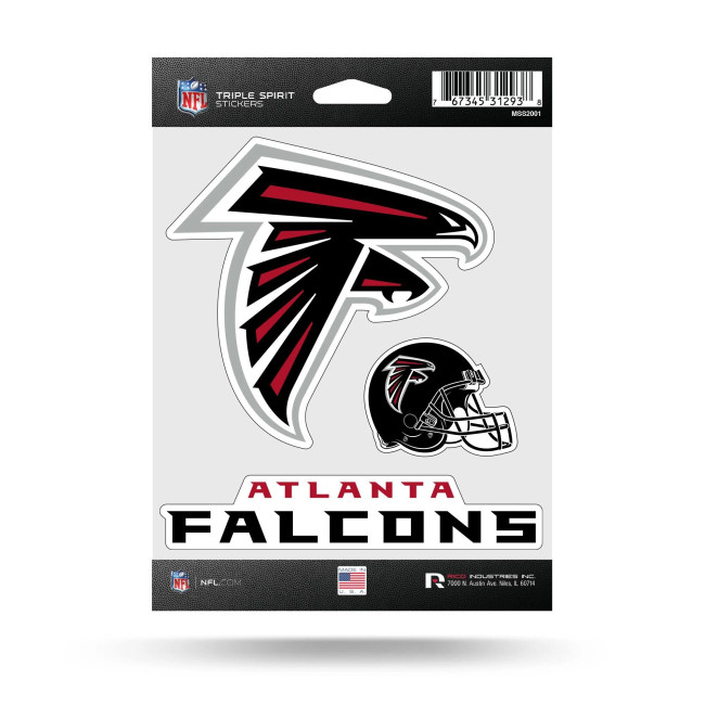 Atlanta Falcons Triple Spirit Stickers