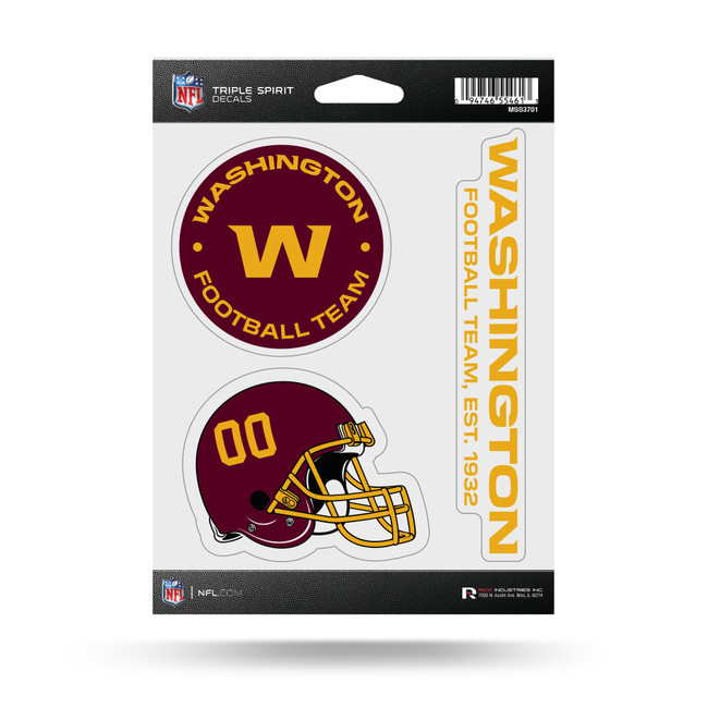 Washington Commanders Triple Spirit Stickers