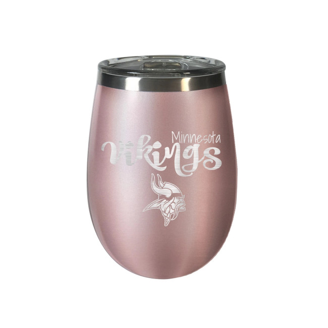 Minnesota Vikings 10 oz. Rose Gold BLUSH Wine Tumbler