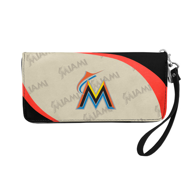 Miami Marlins Curve Organizer Wallet MLB Fan Wallet Card Holder