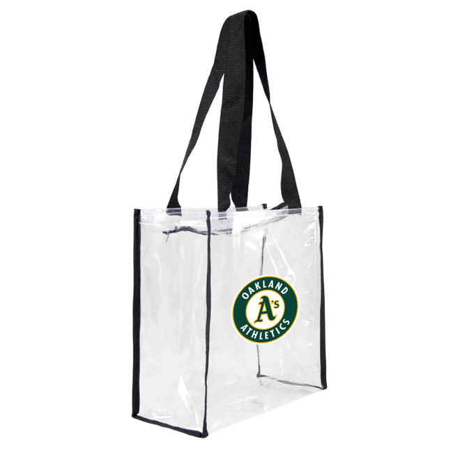 Oakland Athletics Clear Square Stadium Tote Bag MLB Approved Fan Bag