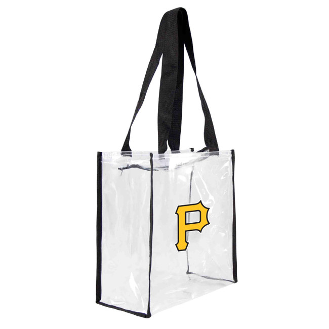 Pittsburgh Pirates Clear Square Stadium Tote Bag MLB Approved Fan Bag