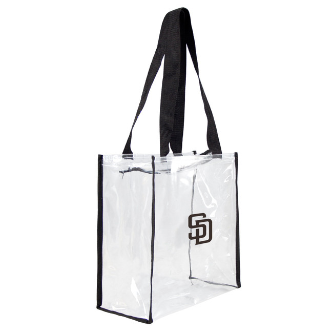 San Diego Padres Clear Square Stadium Tote Bag MLB Approved Fan Bag