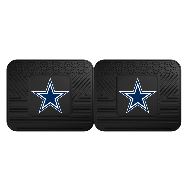 Dallas Cowboys 2 Utility Mats Star Primary Logo Black