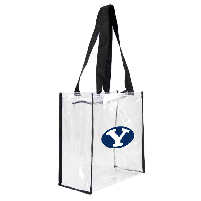 BYU Cougars Clear Square Stadium Tote Bag NCAA Approved Fan Bag Tote