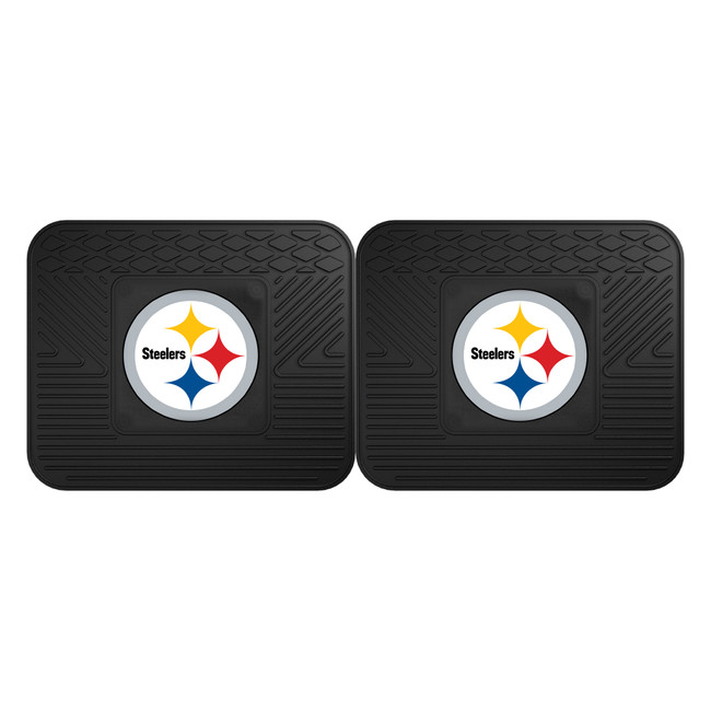 Pittsburgh Steelers 2 Utility Mats Steeler Primary Logo Black