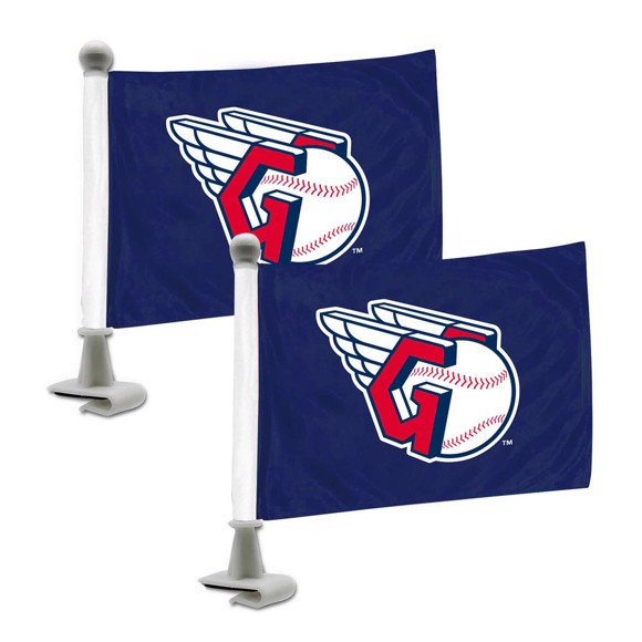 Cleveland Guardians Ambassador Flags "Block C" Primary Logo 4 in. x 6 in. Set of 2