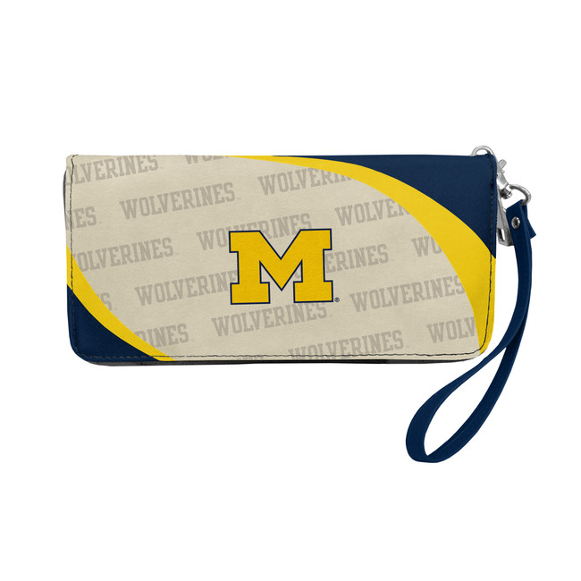 Michigan Wolverines Curve Organizer Wallet NCAA Fan Wallet Card Holder