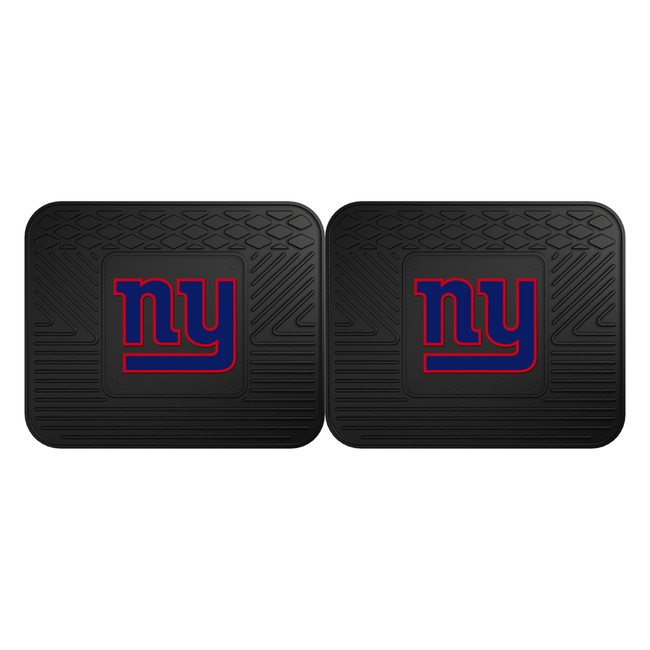 New York Giants 2 Utility Mats "NY" Logo Black