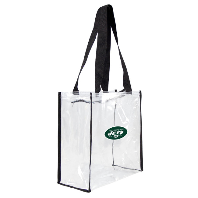 New York Jets Clear Square Stadium Tote Bag NFL Approved Fan Bag Tote