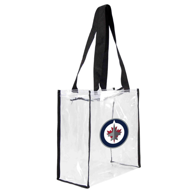 Winnipeg Jets Clear Square Stadium Tote Bag NHL Approved Fan Bag Tote
