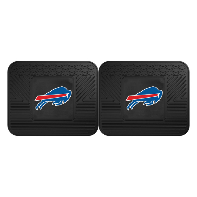 Buffalo Bills 2 Utility Mats Buffalo Primary Logo Black