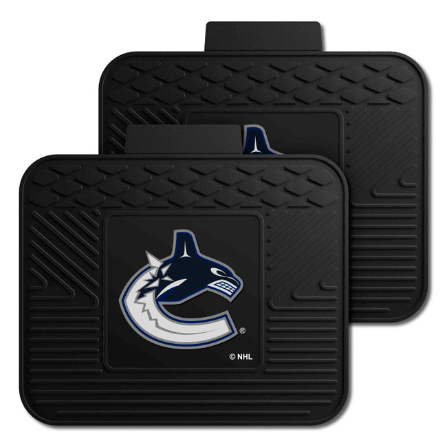 Vancouver Canucks Back Seat Car Utility Mats - 2 Piece Set C Whale Primary Logo