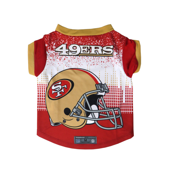 San Francisco 49ers Pet Performance Tee Shirt Size L