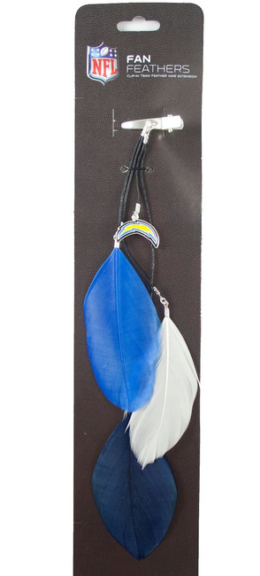 Los Angeles Chargers Team Color Feather Hair Clip