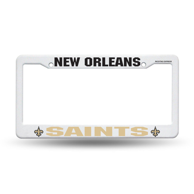 New Orleans Saints White Plastic Frame