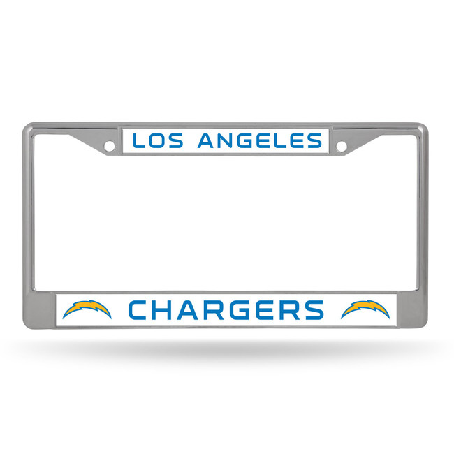 Los Angeles Chargers Chrome License Plate Frame