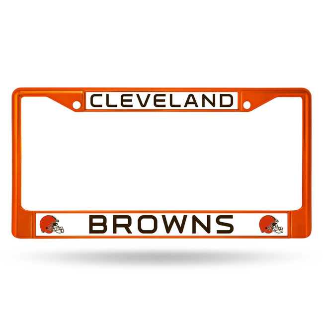 Cleveland Browns Colored License Plate Frame Orange