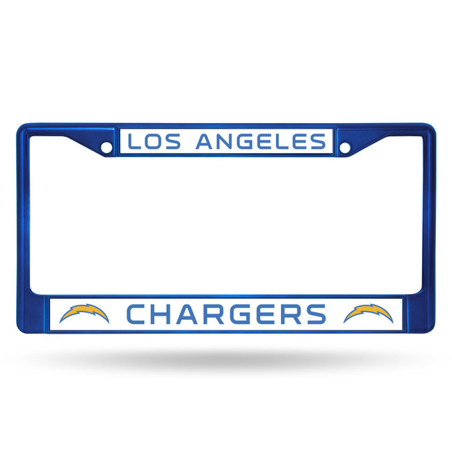 Los Angeles Chargers Colored License Plate Frame Blue
