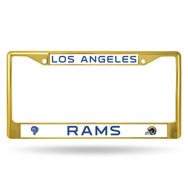 Los Angeles Rams Colored License Plate Frame Secondary Gold