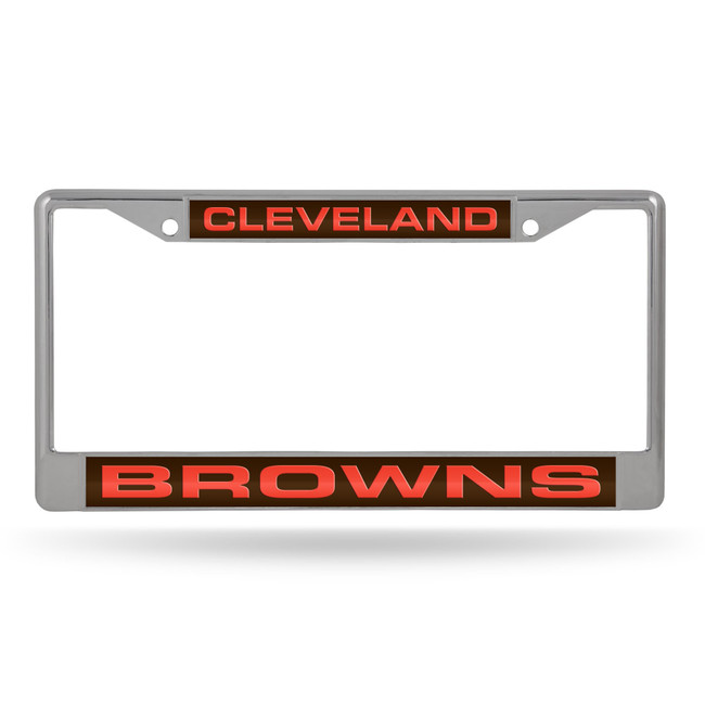 Cleveland Browns Laser Chrome License Plate Frame