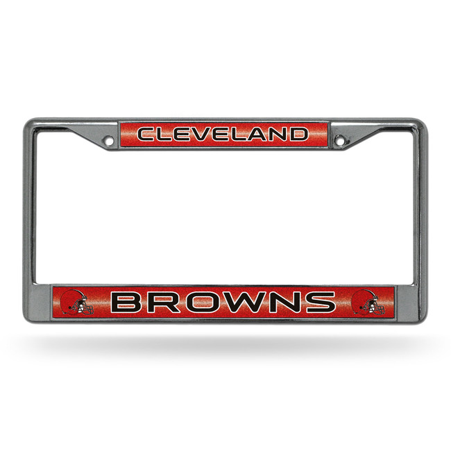 Cleveland Browns Bling Chrome License Plate Frame