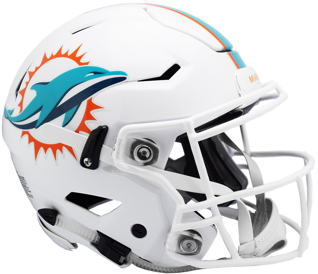 Miami Dolphins Helmet Riddell Authentic Full Size SpeedFlex Style