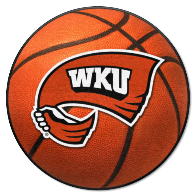 Western Kentucky Hilltoppers Basketball Rug - 27in. Diameter