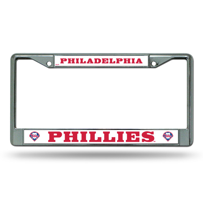 Philadelphia Phillies License Plate Frame Chrome