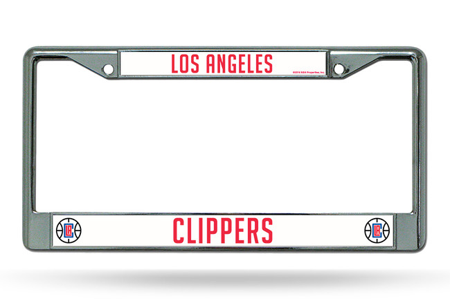 Los Angeles Clippers License Plate Frame Chrome